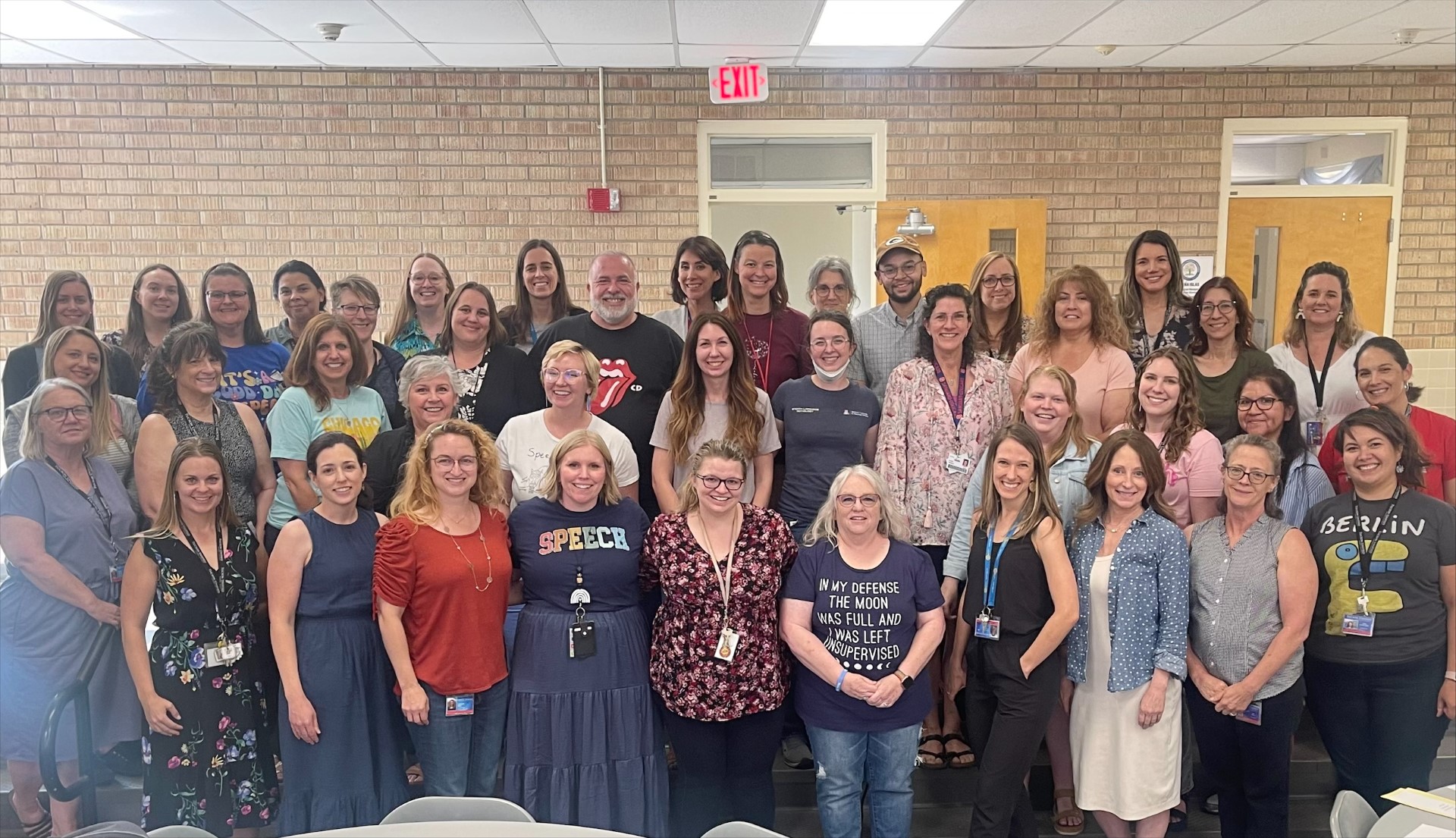 TUSD's speech language pathologists at their last meeting of the school year