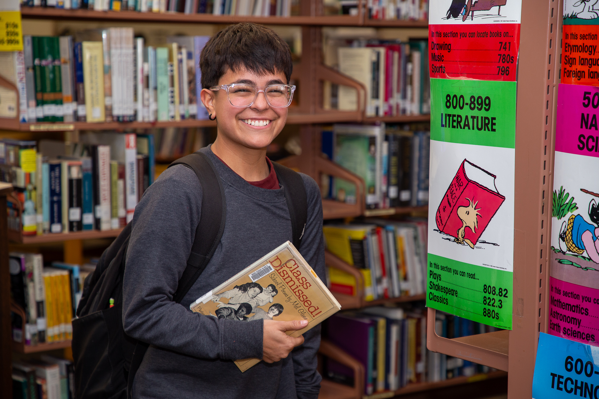 Boy in Library
