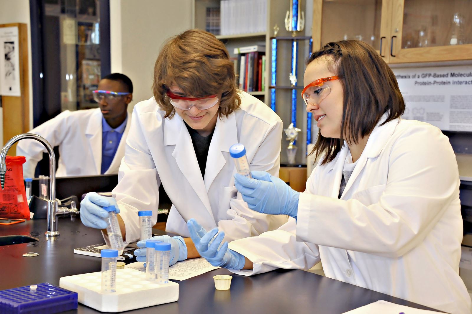 Students in a lab