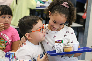 Students in cafeteria