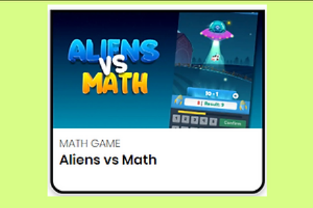 Aliens vs Math a Math Game