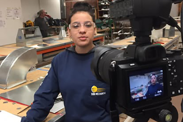 Staudent working on Camera