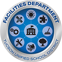 Tucson Unified School District Facilities Department logo. 