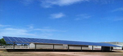 Solar panels at a Tucson Unified site. 