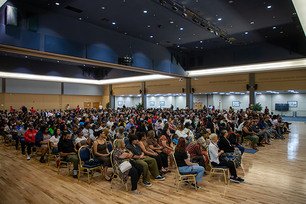 The audience at the recognition ceremony
