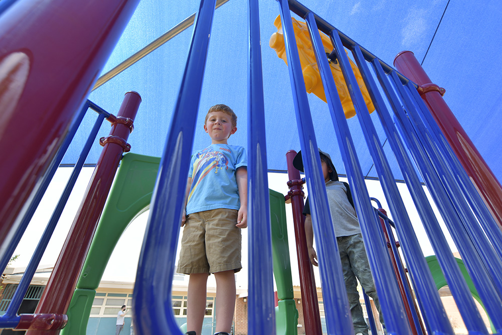 Young Boys on Play equipment