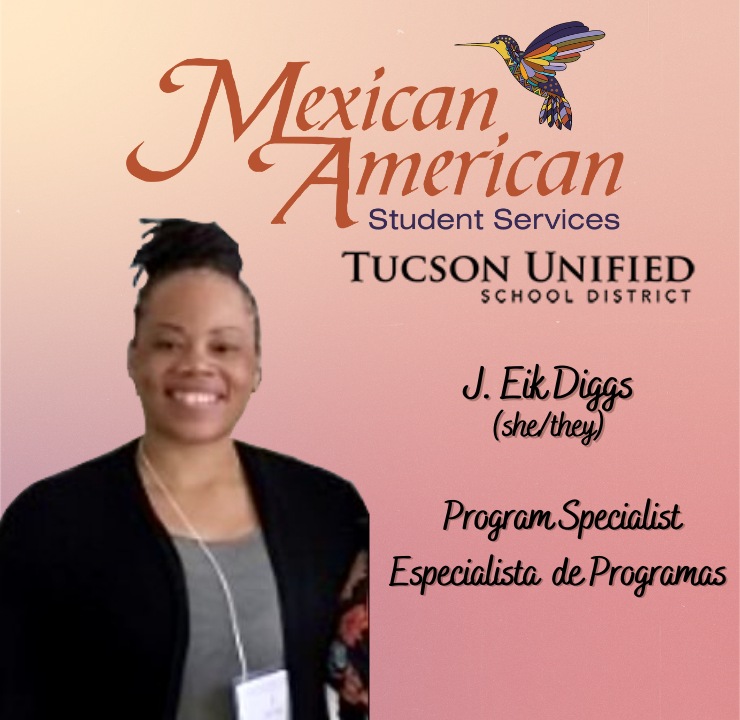 J. Eik Diggs (she/they) Program Specialist Especialista de Programas