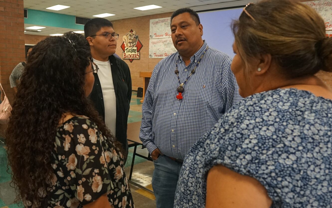 Native American students learn more about their college options.