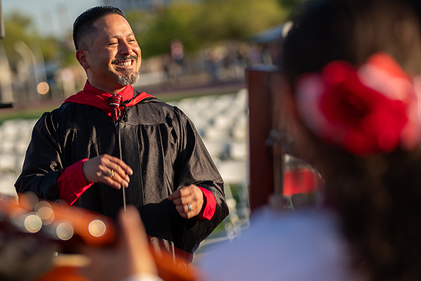 TUSD Band leader at Graduation