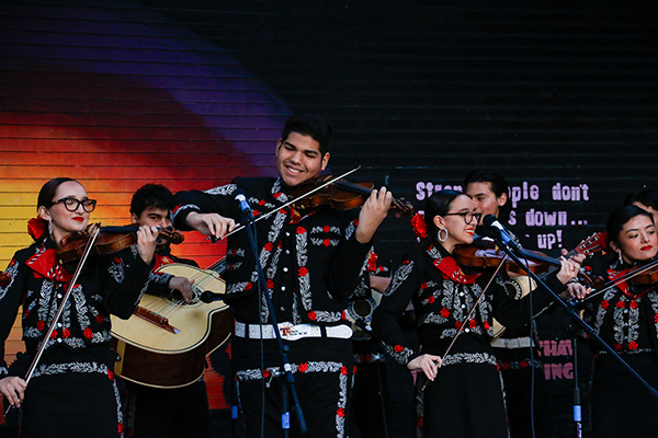 A mariachi student group performs 