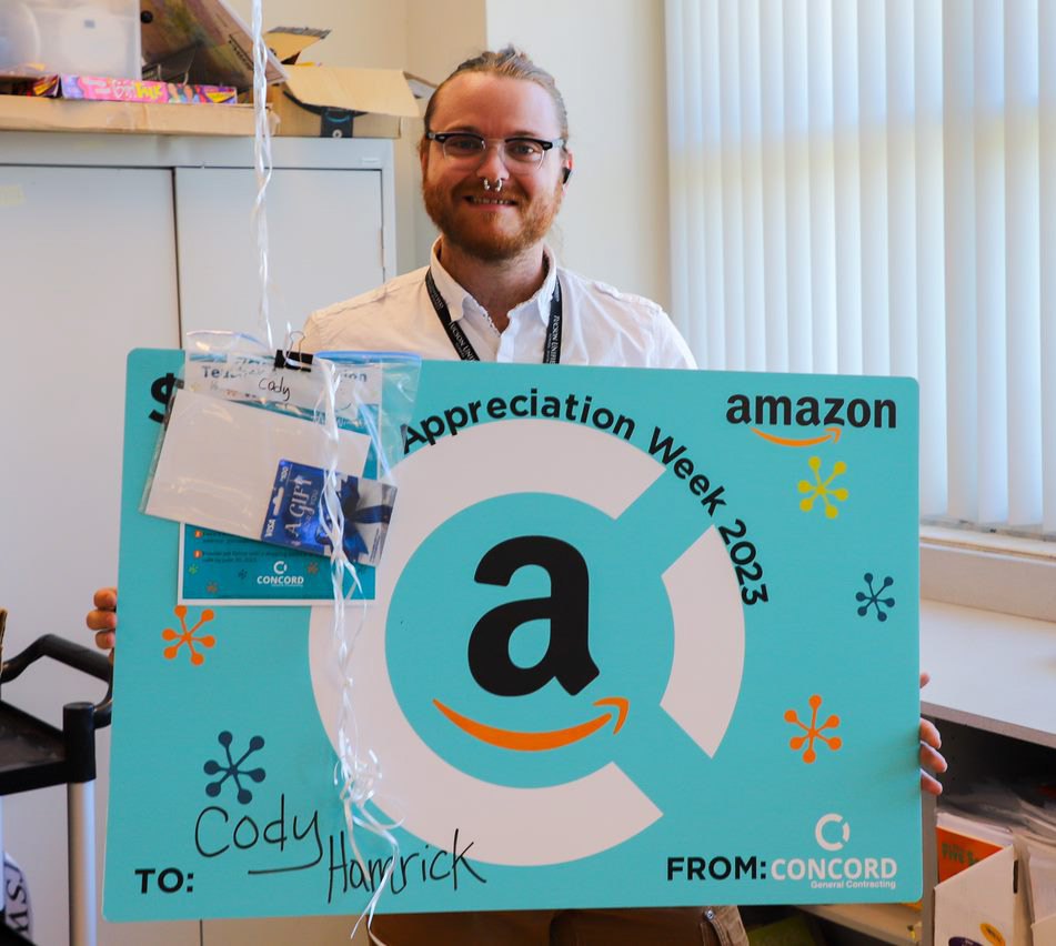 Cody Hamrick is one of two Tucson High Magnet School teachers recognized as a Teacher of the Year by Concord General Contracting.