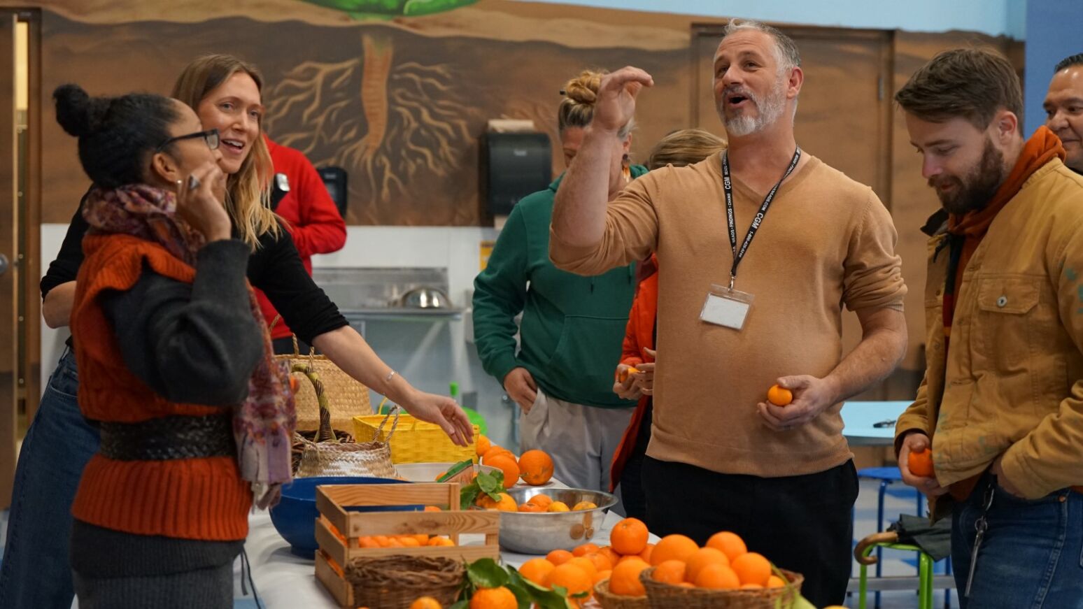 TUSD Teachers participate in a Green Academy workshop at Manzo talking about citrus