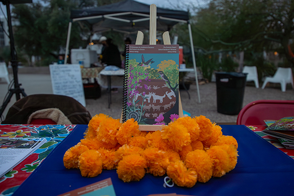 The Sonoran School Gardener's Almanac on display